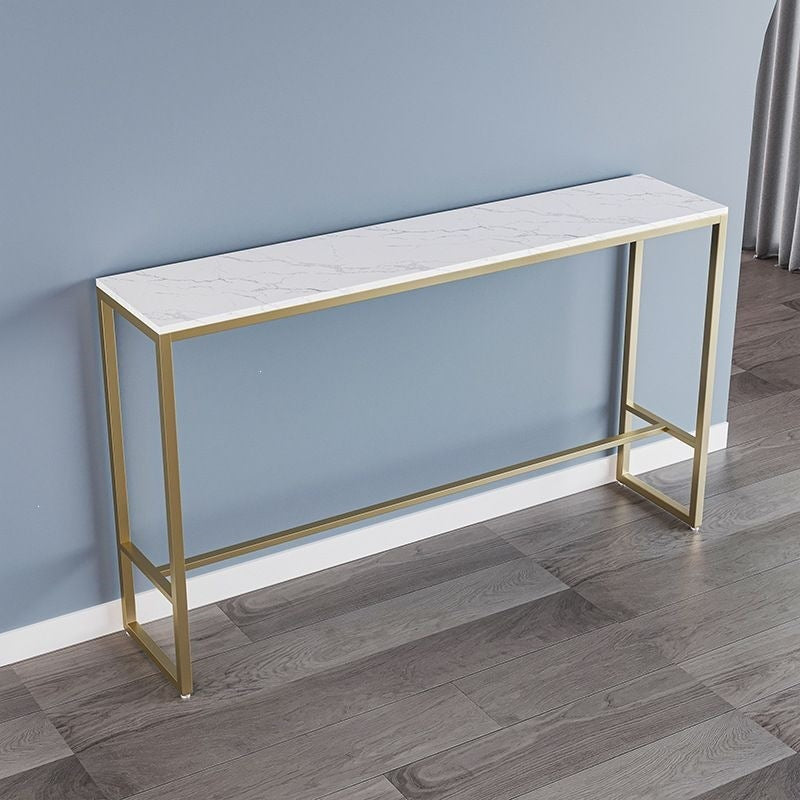 Minimalist modern high bar stool - nordic style gold-tone luxury iron backrest chair for bar, ktv, and counter seating