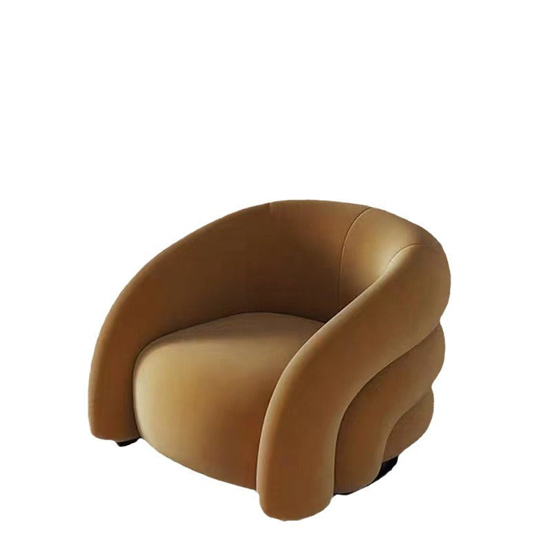 Designer lazy sofa chair modern living room single casual chair balcony lounge chair creative popular style fabric ball chair