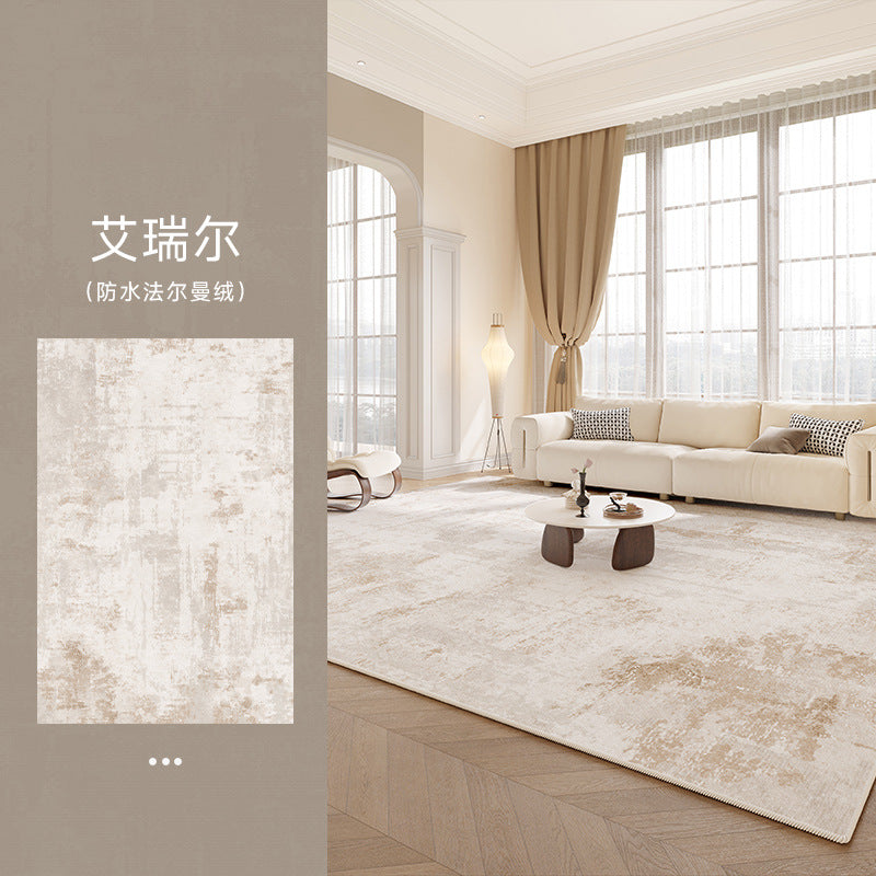 Distribute living room carpets  new style no-wash and wipeable sofa cream style waterproof bedroom bedside high-end floor mat