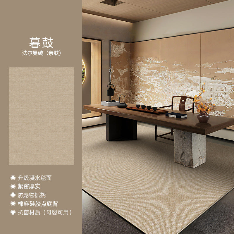 Distribute living room carpets  new style no-wash and wipeable sofa cream style waterproof bedroom bedside high-end floor mat