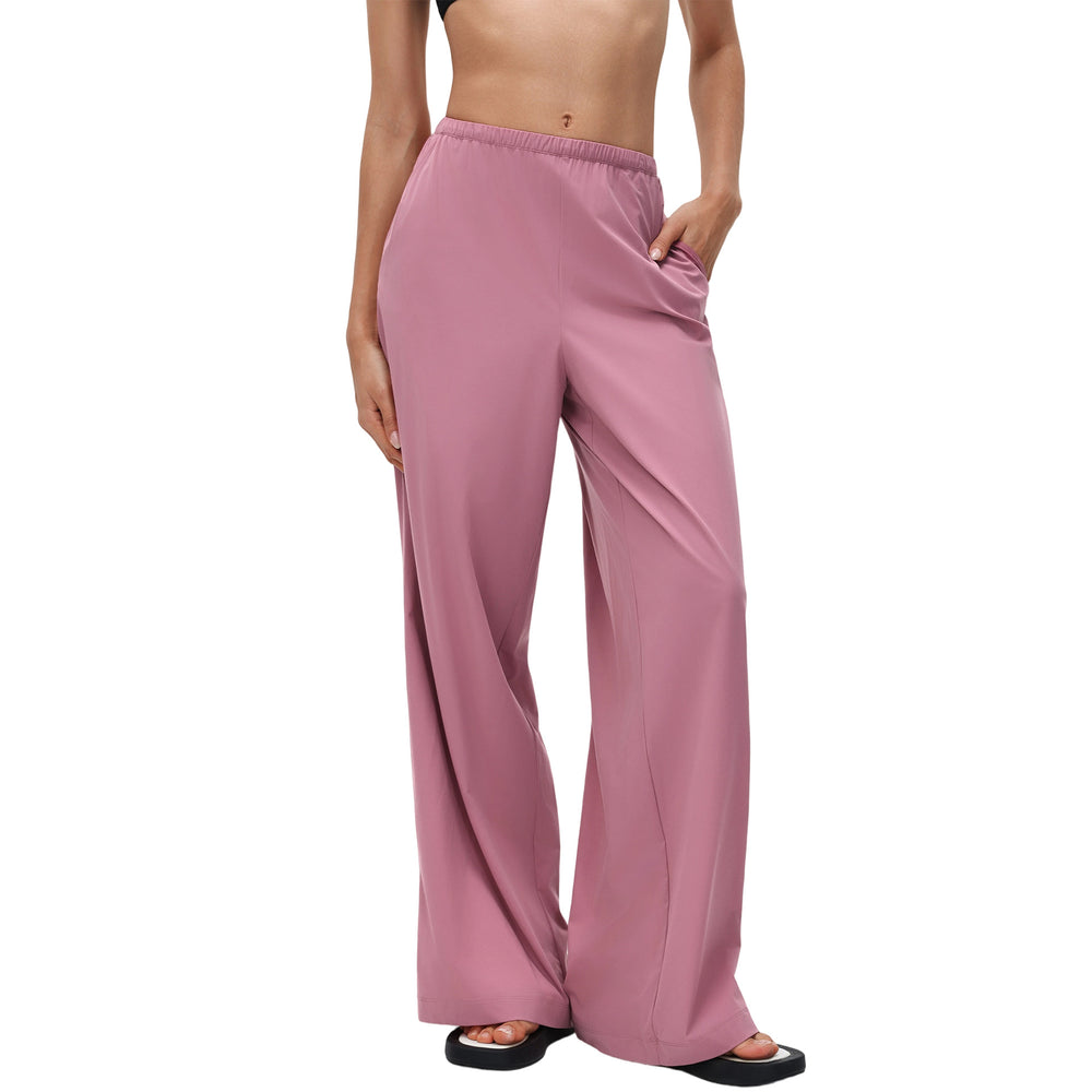 Spring new arrival: loose fit, flowy casual pants - effortlessly stylish wide leg trousers for dance, yoga, and activewear - women's d26030