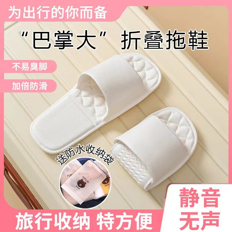 Disposable slippers travel foldable slippers convenient travel essentials hotel slippers for men and women