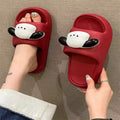 Accessible luxury shit-stepping sandals for women, wedding red, zodiac year, couple, wedding, home use, thick sole indoor slippers