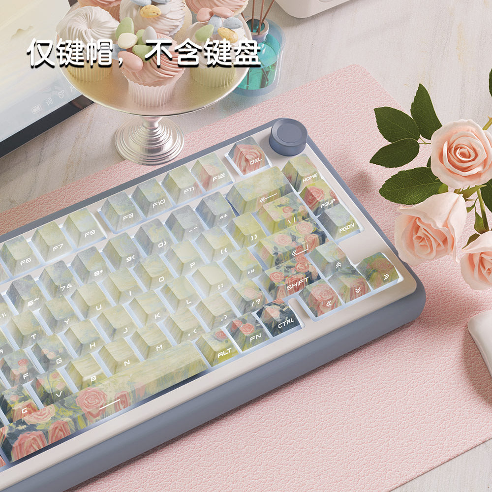 Song of Sunset, original keycap, original highly personalized customized pbt thermal sublimation mechanical keyboard cap