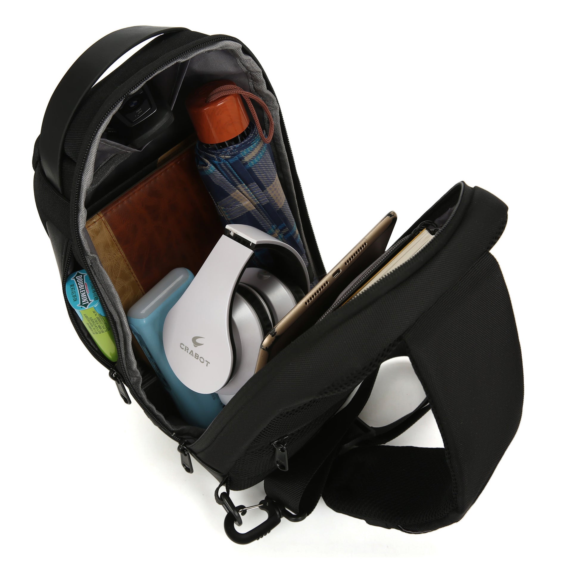 New simple large-capacity messenger bag sports car shape men's multi-functional backpack casual shoulder bag anti-theft breast bag