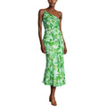 new european and american style sexy camisole maxi dress - printed asymmetrical neck fishtail dress - elegant commute