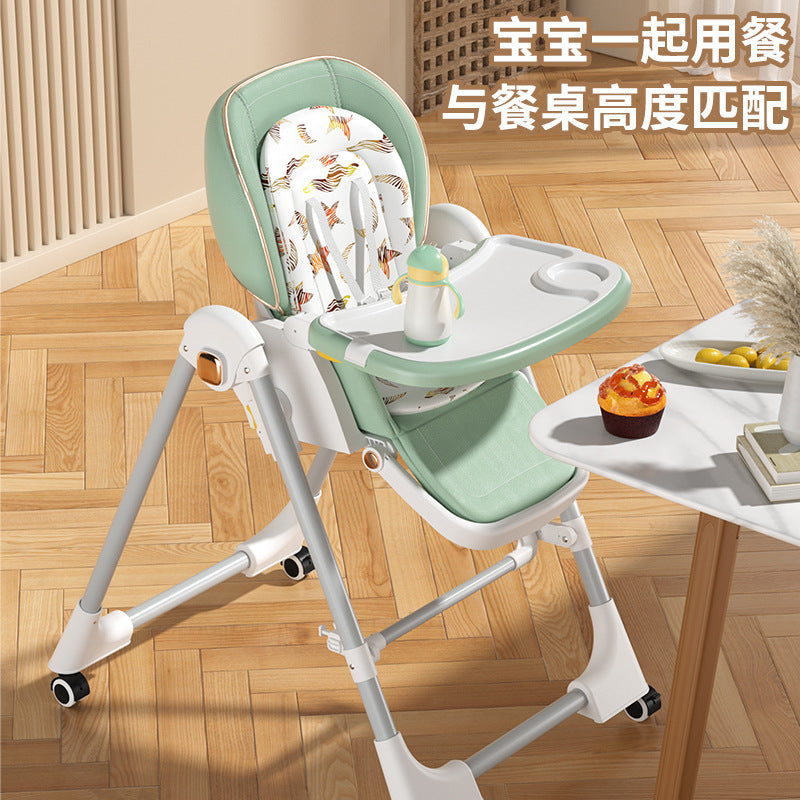 Baby Dining Chair Cradle Chair Multifunctional Children's Baby Portable Dining Table Home Dining Foldable Chair Meal