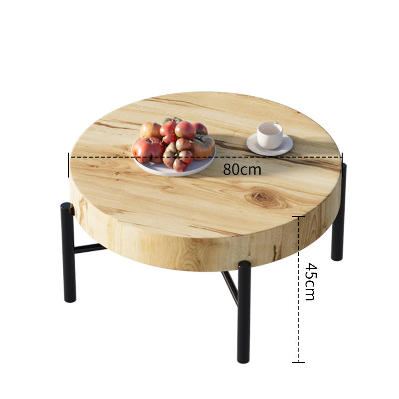 Small coffee table, living room sofa, balcony, bedroom bedside table, medieval retro log style corner table, low table