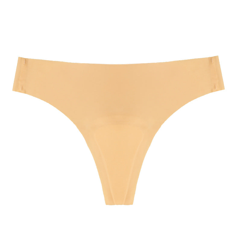 ice silk seamless anti-embarrassment underwear sports yoga special cotton pad invisible y-line women's underwear