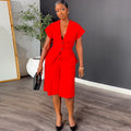 European and american cross-border women's fashion  autumn/winter new arrival: elegant v-neck sleeveless vest top and wide-leg cropped pants two-piece set
