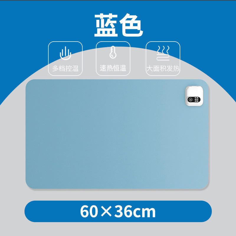 Heated mouse pad - extra large electric heating pad for winter, desk mat for office, desktop pad for students, computer writing, hand warmer