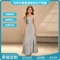 European and american style cross-border e-commerce girls' dress, camisole dress, minimalist satin high-end teen clothing, new arrival