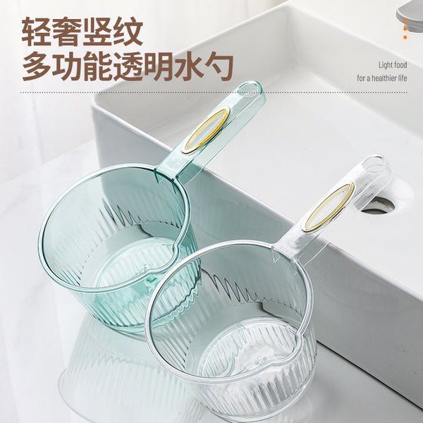 Thickened plastic water scoop household kitchen large water scoop water scoop commercial short handle water bleach water scoop ladle