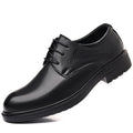 Men's leather dress shoes - business formal, groomsmen, black, versatile, casual, wedding, suit, british style, groom, work shoes