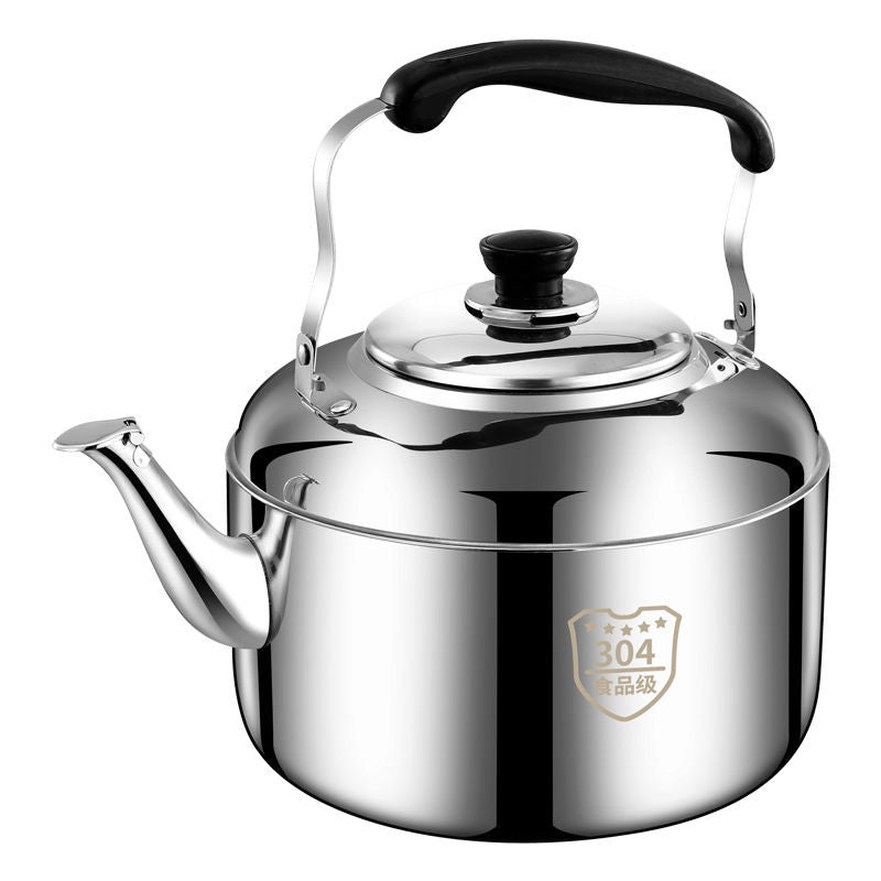 304 stainless steel commercial large-capacity induction cooker water kettle chirping gas for home hot water kettle open flame water kettle