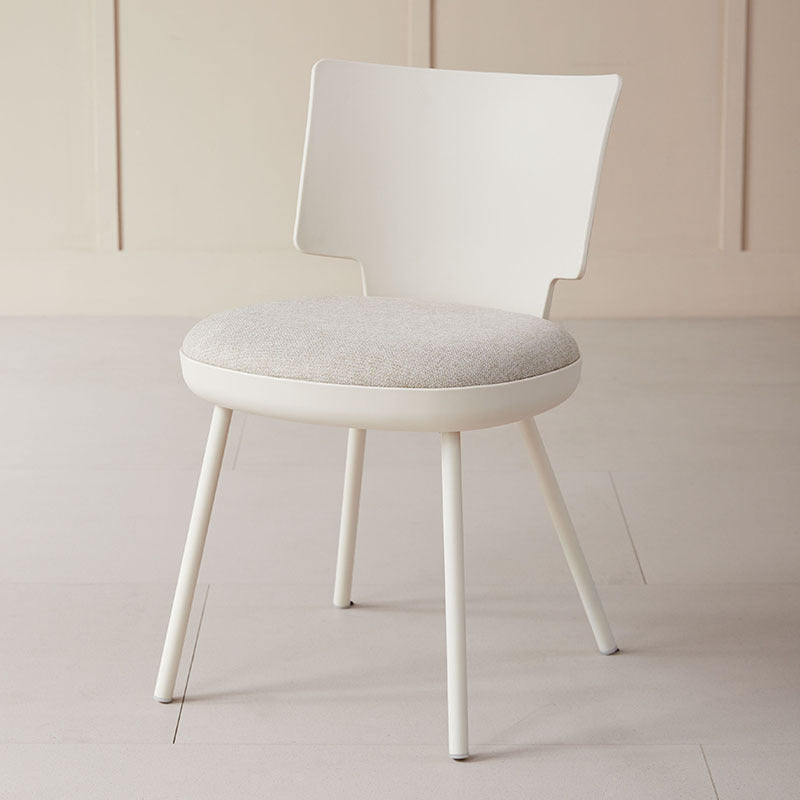 For homenordic dining chair casual plastic upholstered back stool casual hotel milk tea restaurant chair high back
