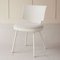 For homenordic dining chair casual plastic upholstered back stool casual hotel milk tea restaurant chair high back