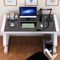 Computer desk desktop home bedroom student study desk simple tempered glass office writing desk economical