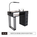 New arrival: extra-wide 45 turbine engraved grade vacuum marble & porcelain surface multifunctional minimalist nail table and chair set