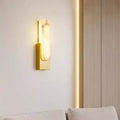 Nordic bedroom bedside wall lamp postmodern marble aisle wall lamp study living room model room background light luxury wall lamp