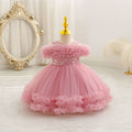 Fashionexportnew arrivalgirl princess dress stage performance baby girl birthday puff cake skirt kids dress