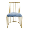 Velvet dining chair -  solid wood dining chair with armrests - light luxury, high-end backrest chair