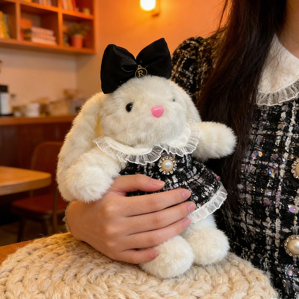 Lop-eared rabbit stuffed toy keychain pendant rabbit couple school bag small pendant birthday gift doll machine doll