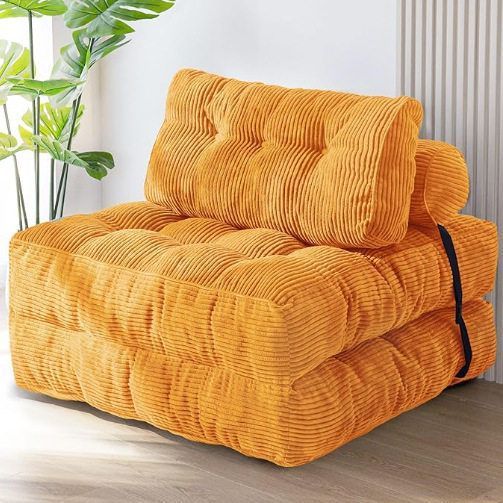 Lazy sofa single living room dual-purpose foldable sofa bed casual tatami reclining human dog house compression sofa