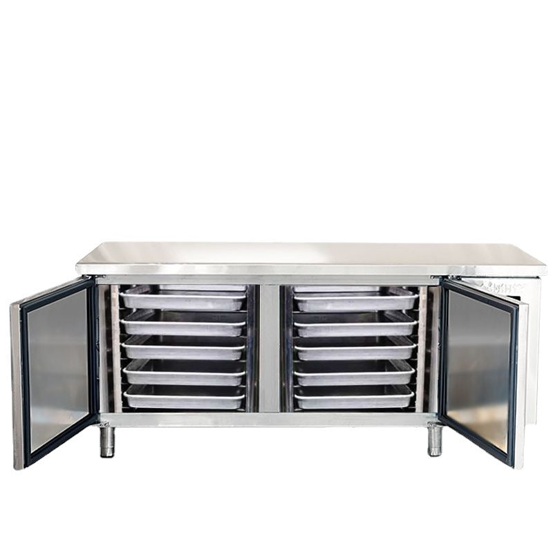Four-door freezer, commercial refrigerator, supermarket air-cooled frost-free combination island cabinet, ice cream, dumplings, baking dish, large-capacity freezer