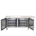 Four-door freezer, commercial refrigerator, supermarket air-cooled frost-free combination island cabinet, ice cream, dumplings, baking dish, large-capacity freezer