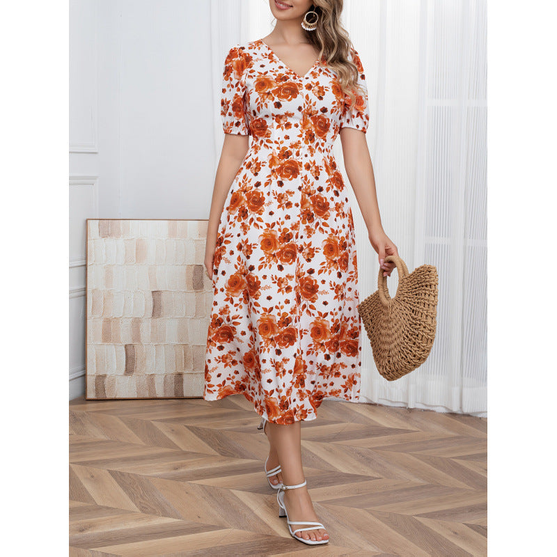 listing: new  women's elegant floral print dress