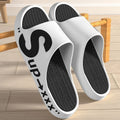 "cloud-like comfort: men's summer slippers - indoor, home, soft sole, non-slip, trendy, athletic, outdoor, couple's casual sandals"