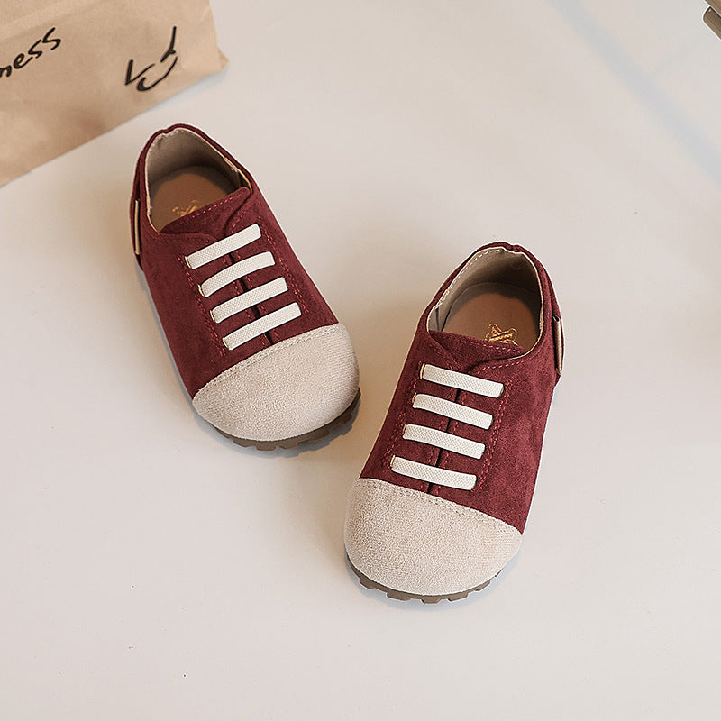 ins儿童板鞋2025春秋季新款韩版女童软底学步鞋男童防滑休闲板鞋