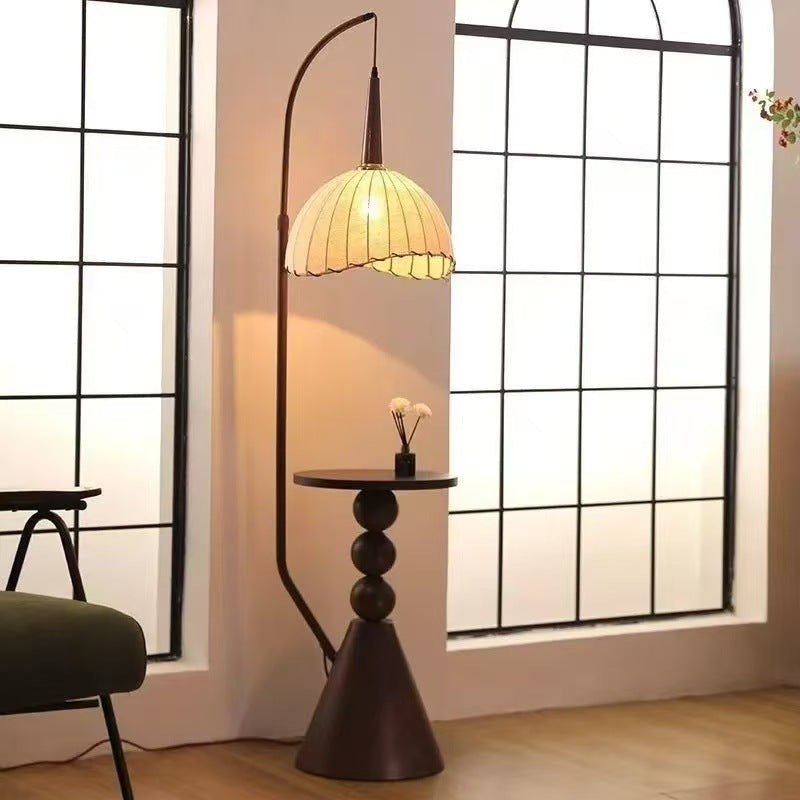 American retro fishing floor lamp living room sofa side storage rack coffee table grapefruit lamp medieval style bedroom bedside lamp
