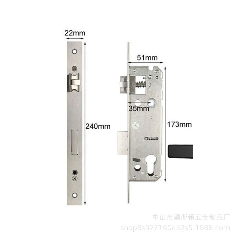 Broken bridge aluminum smart lock anti-theft door smart password fingerprint lock for homewaterproof narrow door mobile phone remote spot