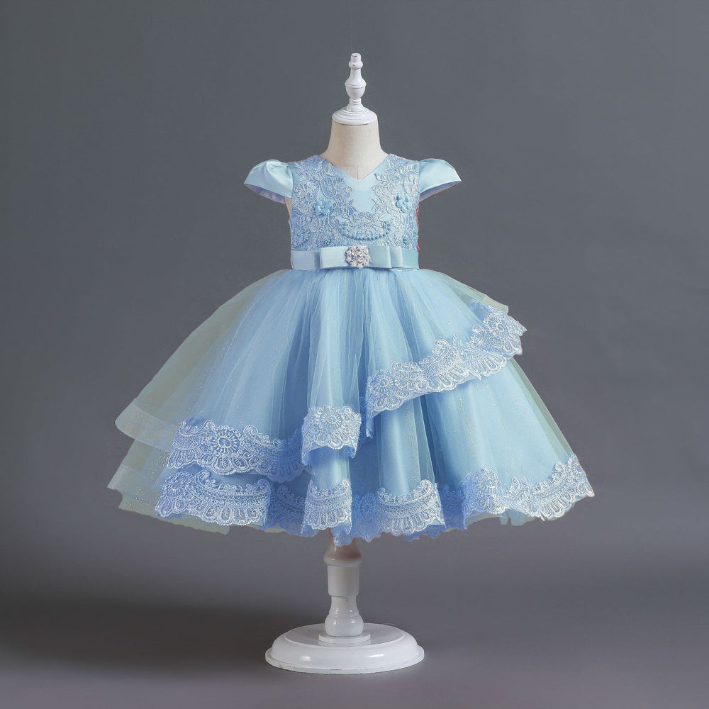 European and american new children's formal wear, wedding dresses, princess dresses, little girl's party host dresses, kids dress