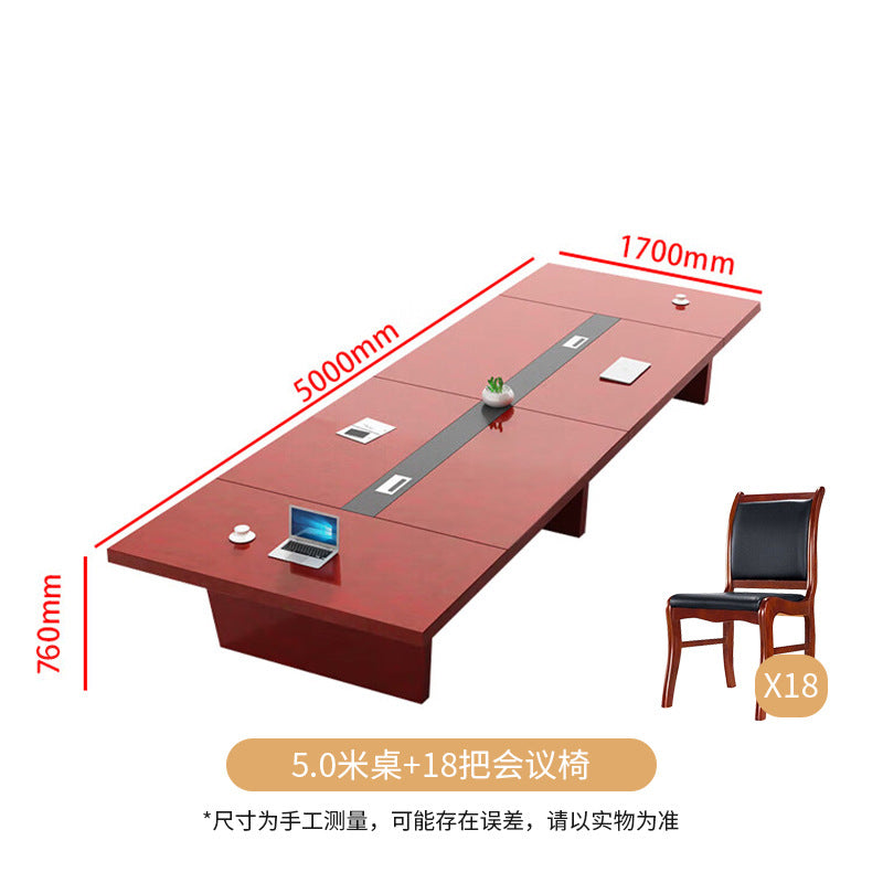 Saint li conference table with wood veneer paint conference table office negotiation training table