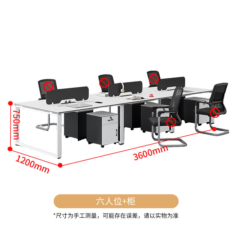 Saint li staff desk casual current employee slot computer desk work slot screen office table and chair combination