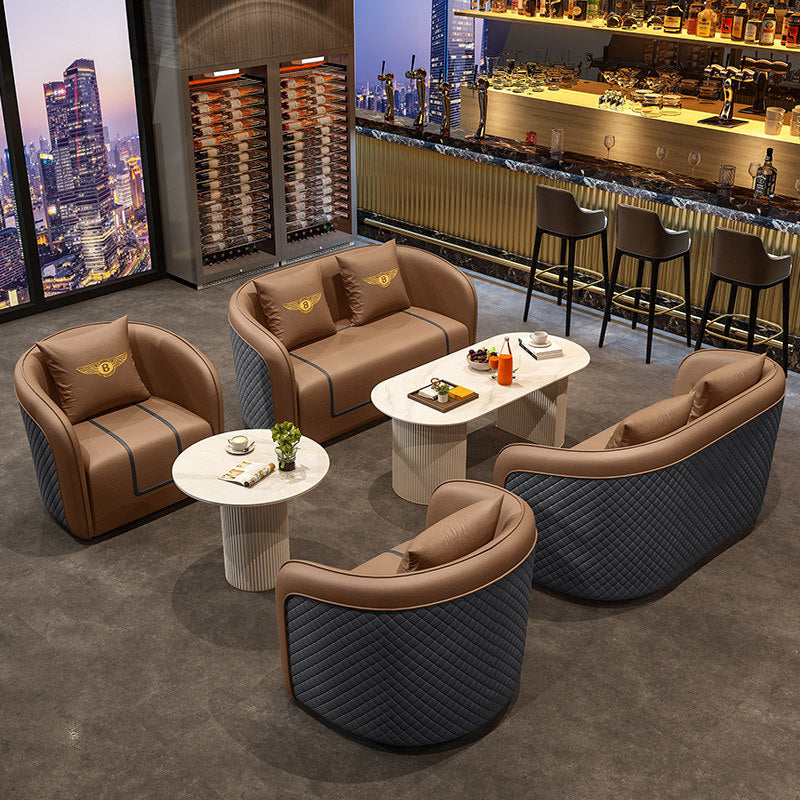 Accessible luxury hotel lobby sales office reception negotiation table and chairs casual chess and card room office reception casual sofa