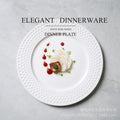 Scandinavian high-looking ins creative table setting western food plate restaurant for home polka dot steak plate dessert plate wholesale