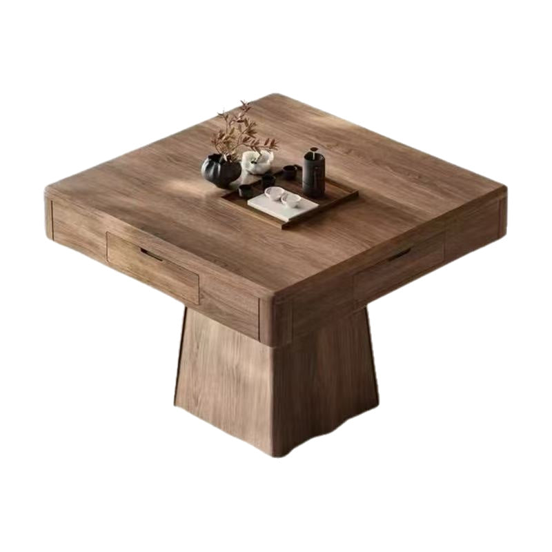 New chinoiserie solid wood mahjong machine solid wood dining table all-in-one dual-purpose multi-function fully automatic for home all-in-one machine mahjong table