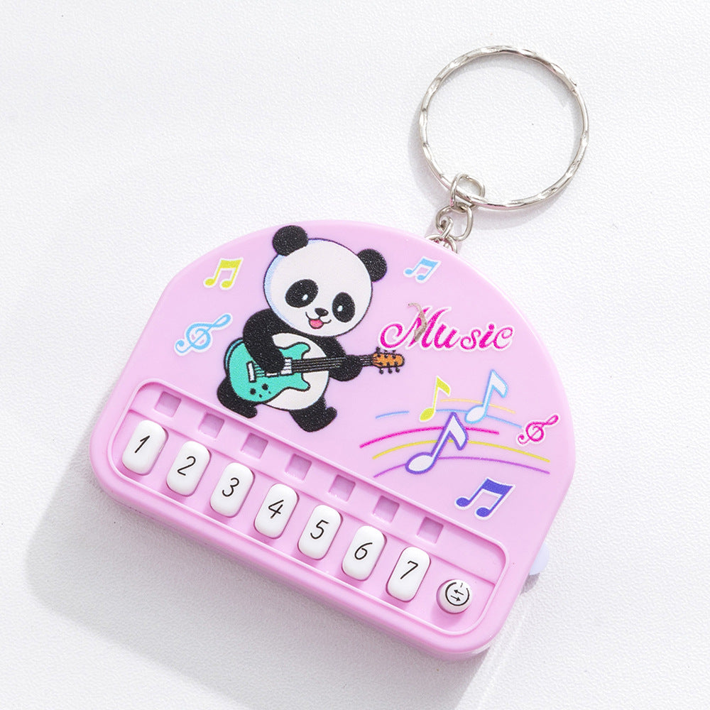Mini pocket piano kids electronic keyboard - playable, light-up, creative, high-value keychain charm toy