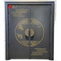 Zinc alloy villa door double door courtyard door entrance double door rural self-built house security door for home entrance door