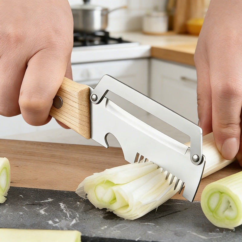 Stainless steel onion chopper, onion slicer, vegetable shredder, multi-purpose grater, kitchen gadget