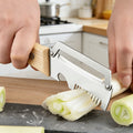Stainless steel onion chopper, onion slicer, vegetable shredder, multi-purpose grater, kitchen gadget
