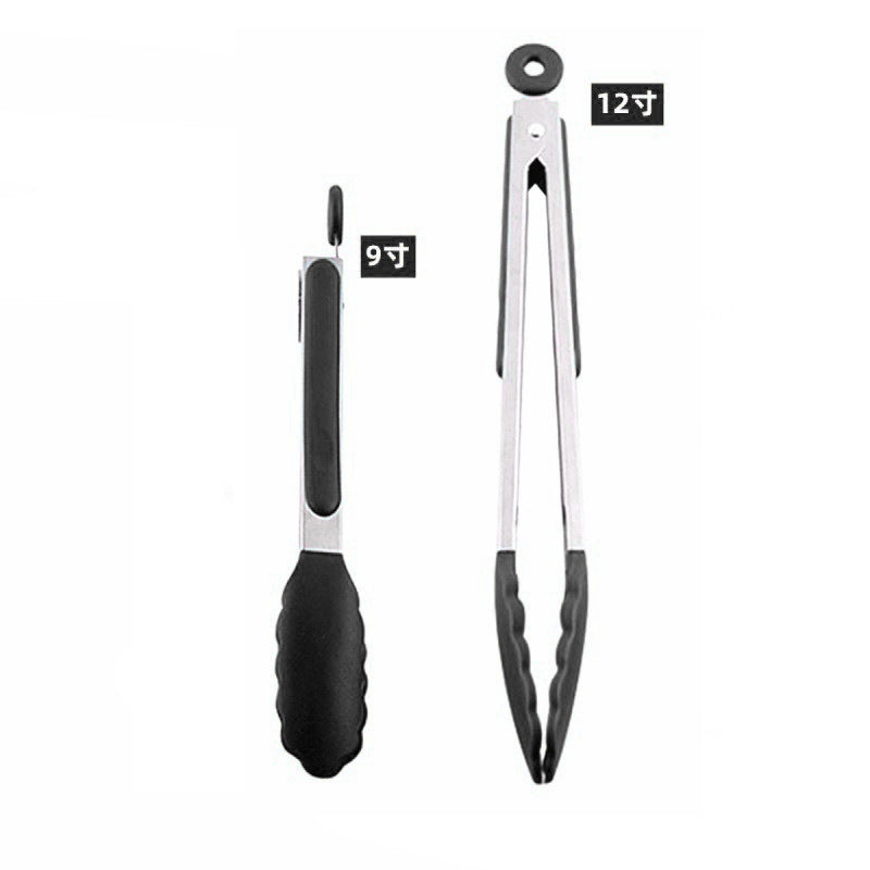 Food clip set Silicone bread clip Stainless steel food clip Camping barbecue Outdoor clip Fast food sharing clip