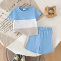 Children's clothing cross-border european and american girls short-sleeved t-shirt + shorts two-piece set children's clothing suit