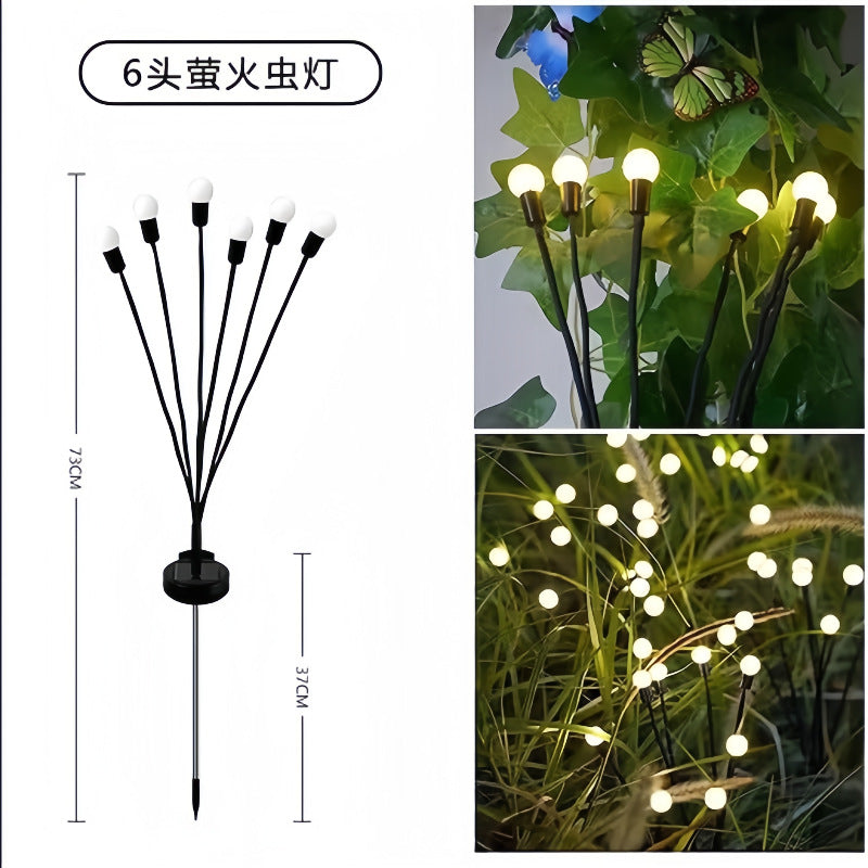 Solar light Outdoor garden light Automatic light in the dark Solar butterfly Firefly rose floor insert night light