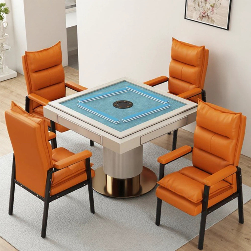 Mahjong chair for chess and card room, mahjong machine seat, plaid tea house sofa chair, conference chair, back chair, office chair
