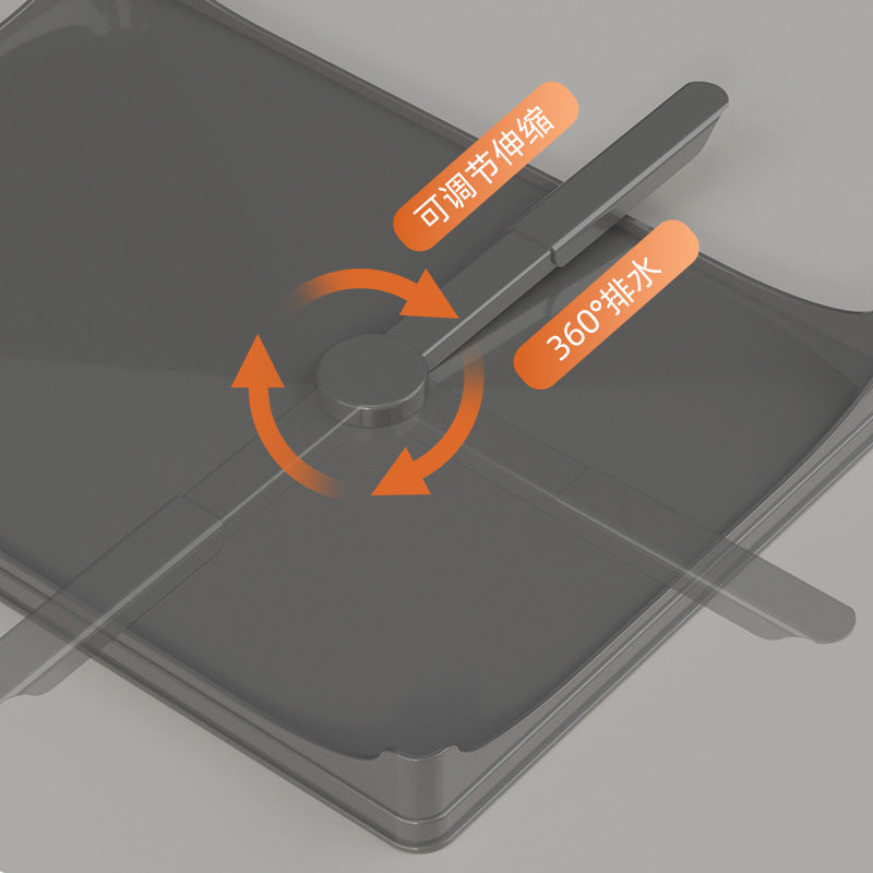 Stainless steel bowl rack, kitchen rack, countertop, household single-layer drain tray rack, large-capacity tableware and dish storage rack